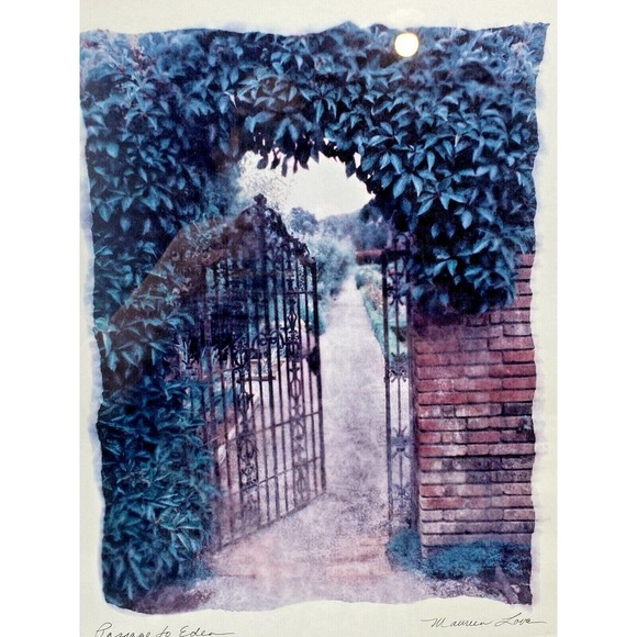 Maureen Love PASSAGE To EDEN Signed And Framed 22.5X18” Lithograph ART - Picture 2 of 12